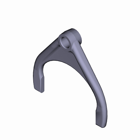 Вилка блокировки муфты